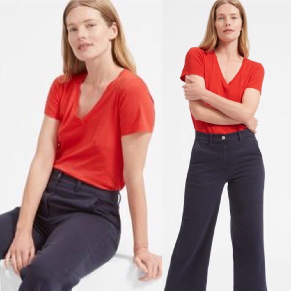 EVERLANE 100% Supima Cotton V-Neck T